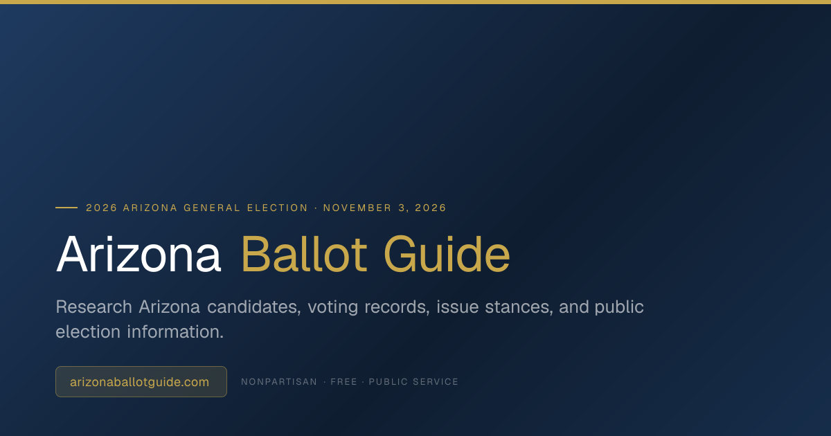 Election Calendar – Arizona Ballot Guide | Arizona Ballot Guide
